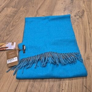 SOL Alpaca Double Face Scarf Blue & Grey